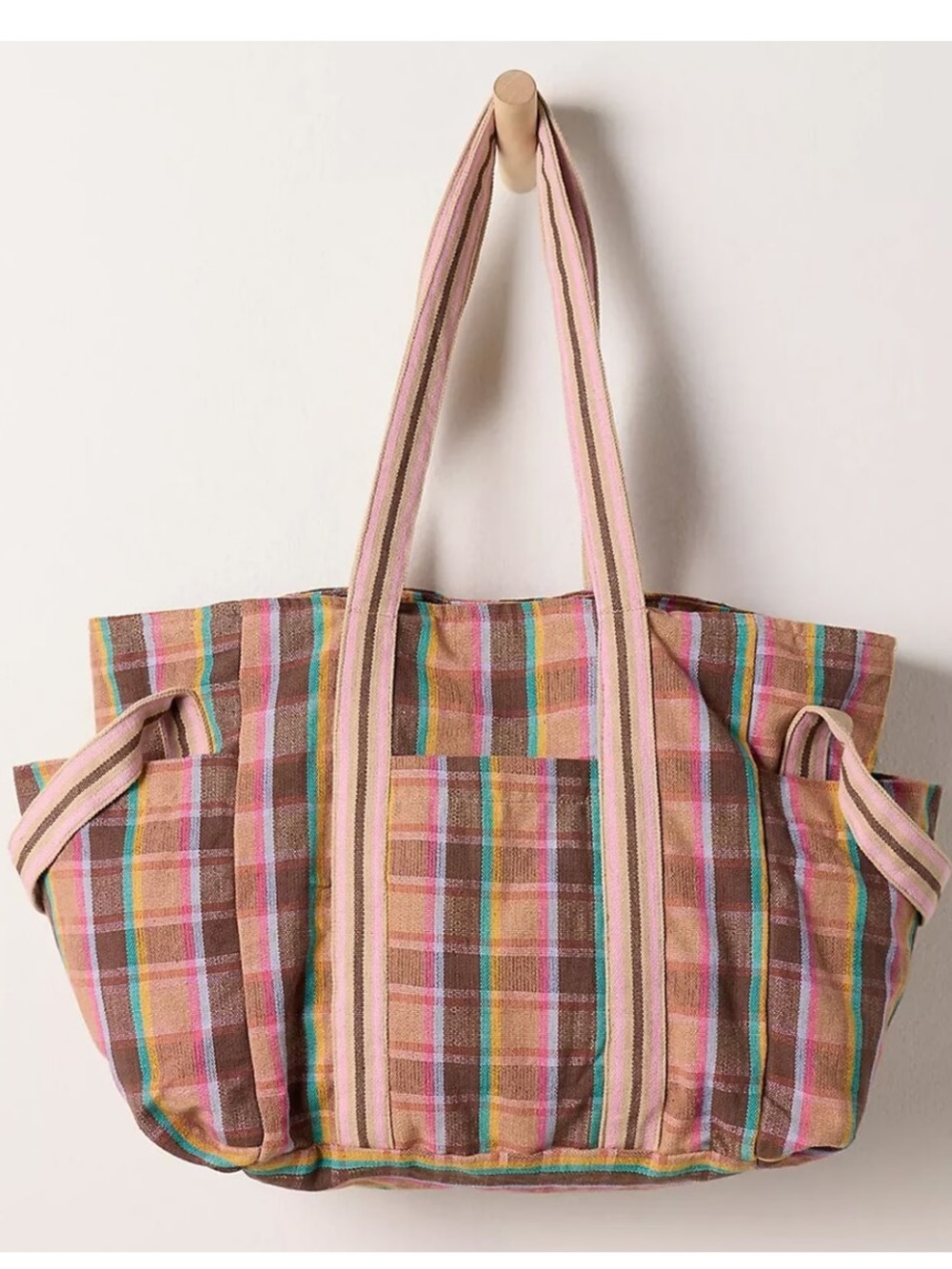 Free People Oksana multi print tote